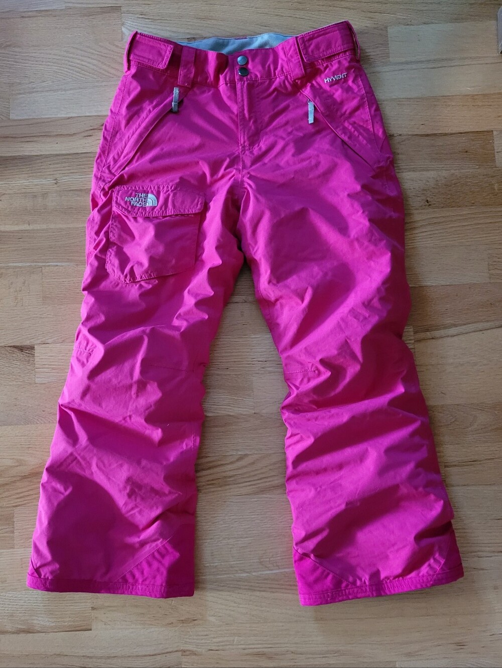 THE NORTH FACE SNOW SKI PANTS WINTER BRIGHT PINK GIRLS MEDIUM 10/12